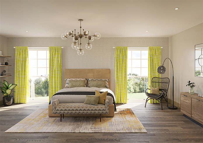 Bamboo Brights, Chartreuse - Made To Measure Curtains - Image 14